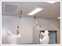 Cleaning the ceiling||||