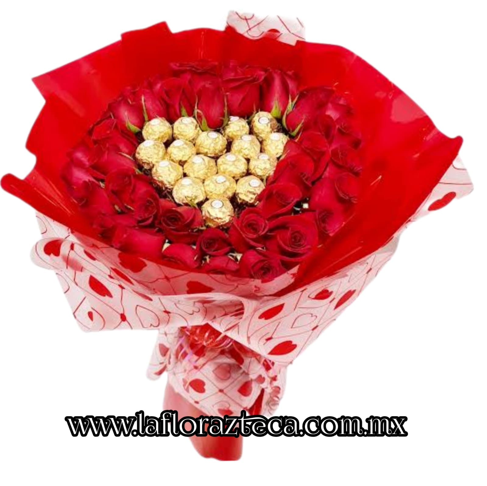 TOP - 1 $2,500
Ramo con 40 Rosas y Chocolates Ferrero Rocher