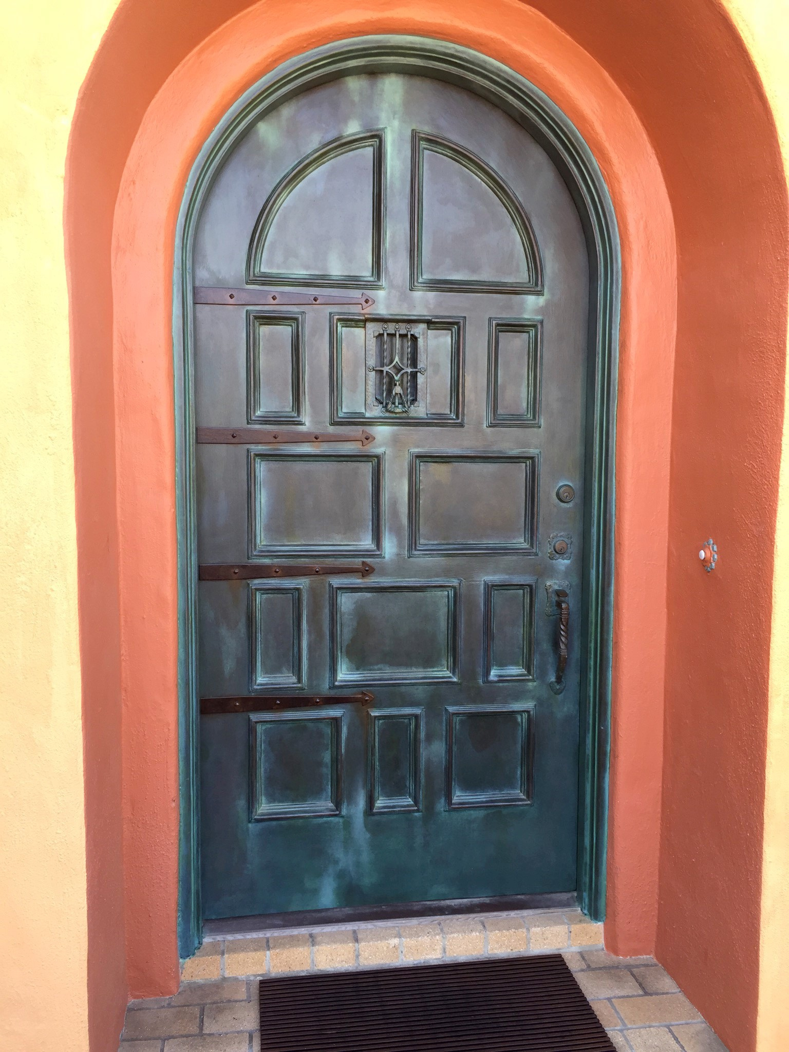 Faux Bronze Door