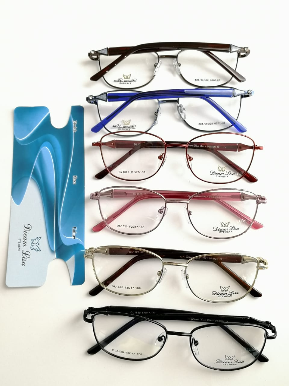 Modelo: DL1620
Colores: Vino, Azul, Cafe, Rosa, Negro y Cafe con Dorado