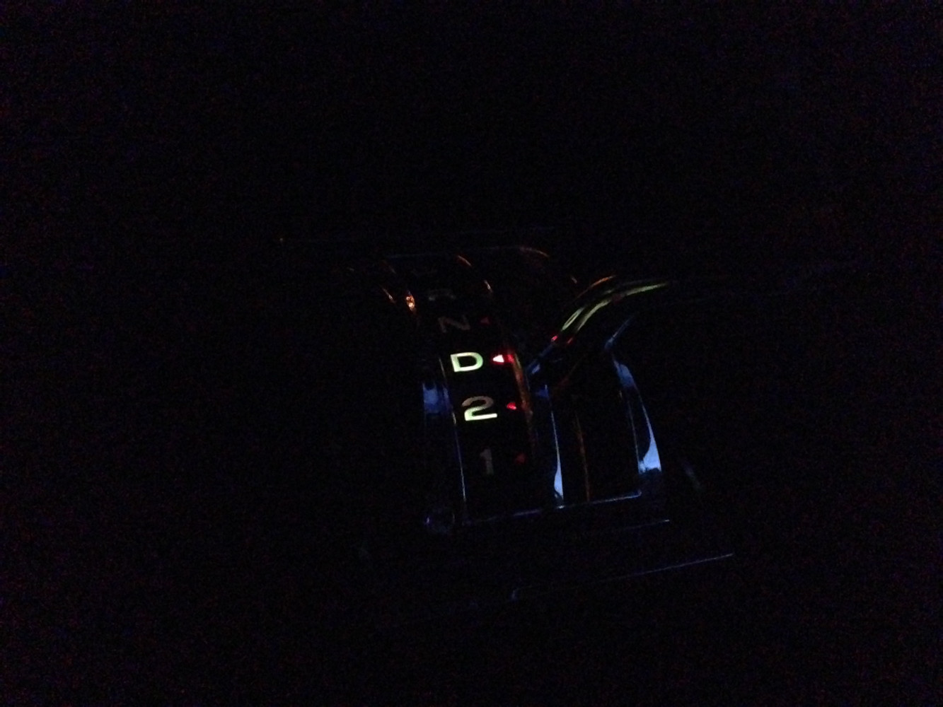 Even the shifter lights still work!