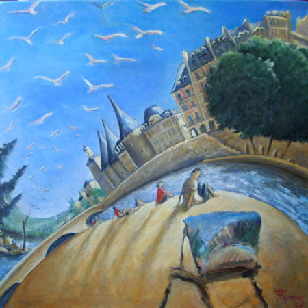 The Man Who Showed Us 
Our Wings 60X60cm sold