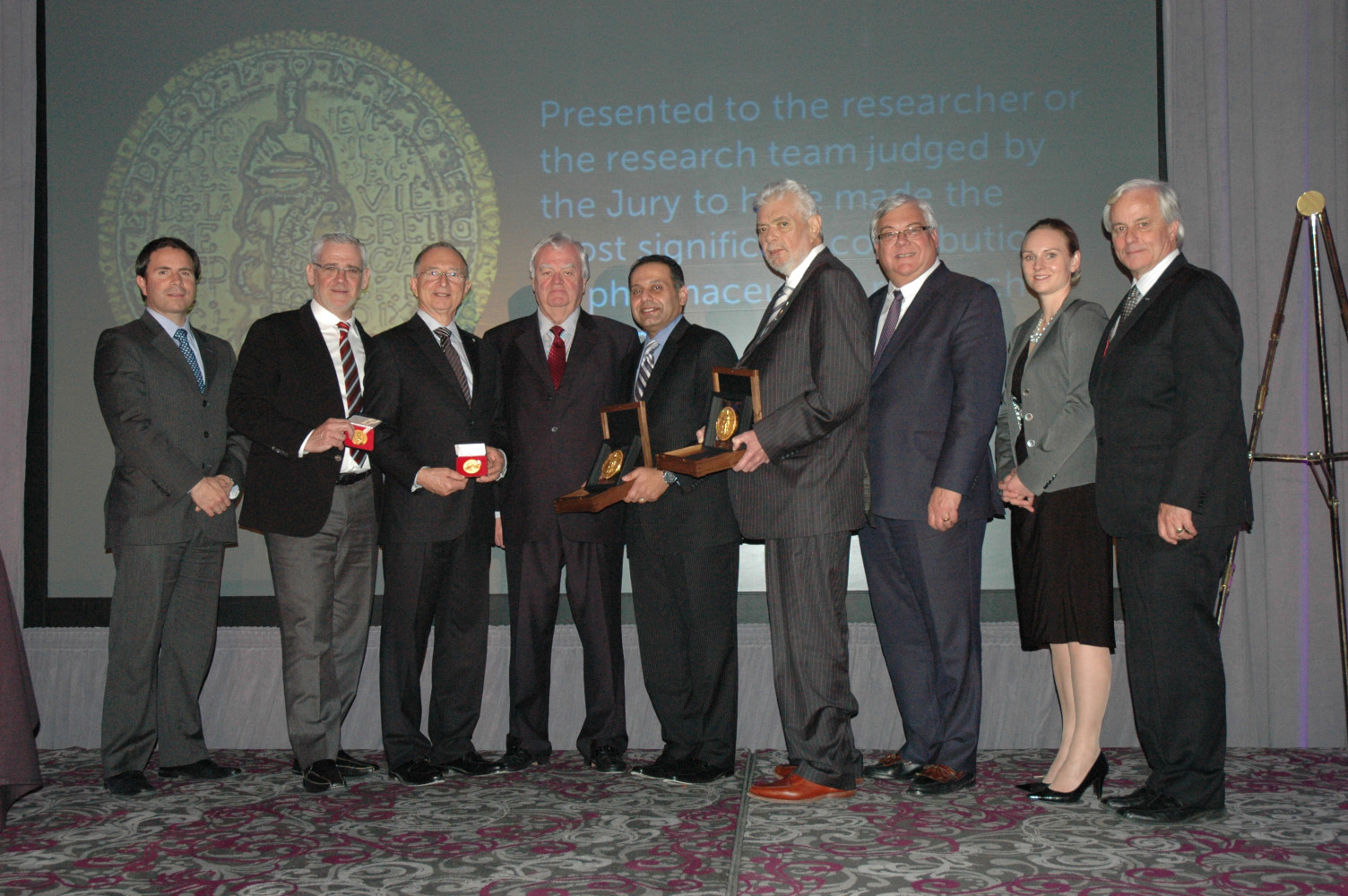 2013 - The 2013 Rx&D Health Research Foundation Medal of Honour awarded 
to Dr. Julio Montaner and the Honourable Kelvin K. Oglivie
