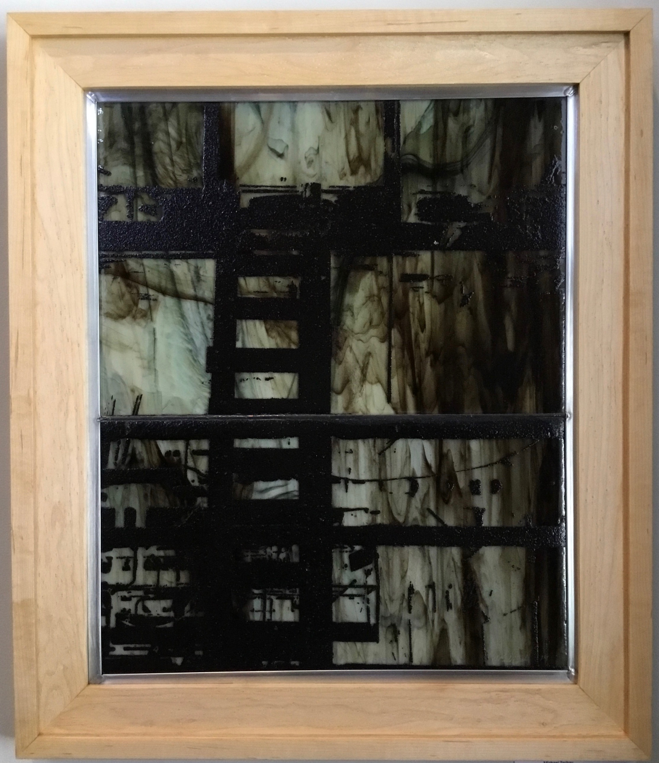 Loft Ladder
Enamel on Fused Glass
21" X 25"
$400.