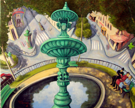 Sq Courteline Paris 12
100X80cm