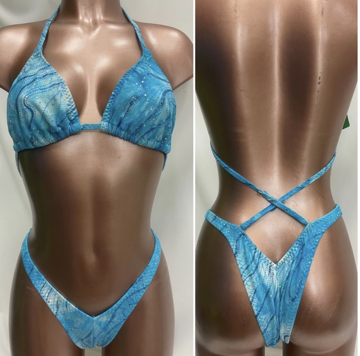 R7026 $35
C top sliding
Medium front
xxsmall back
Aqua glitter and sequins