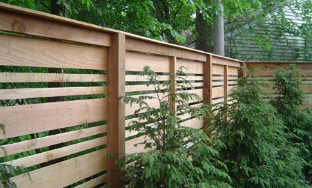 Custom Horizontal Fence Panels