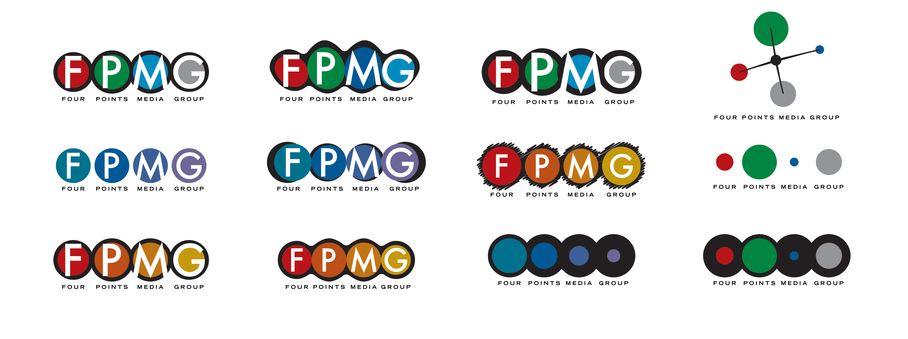 Four Points Media Group Logo Concepts