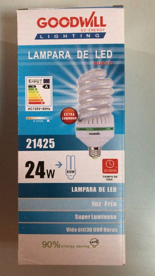FOCO ESPIRAL DE LED 24W