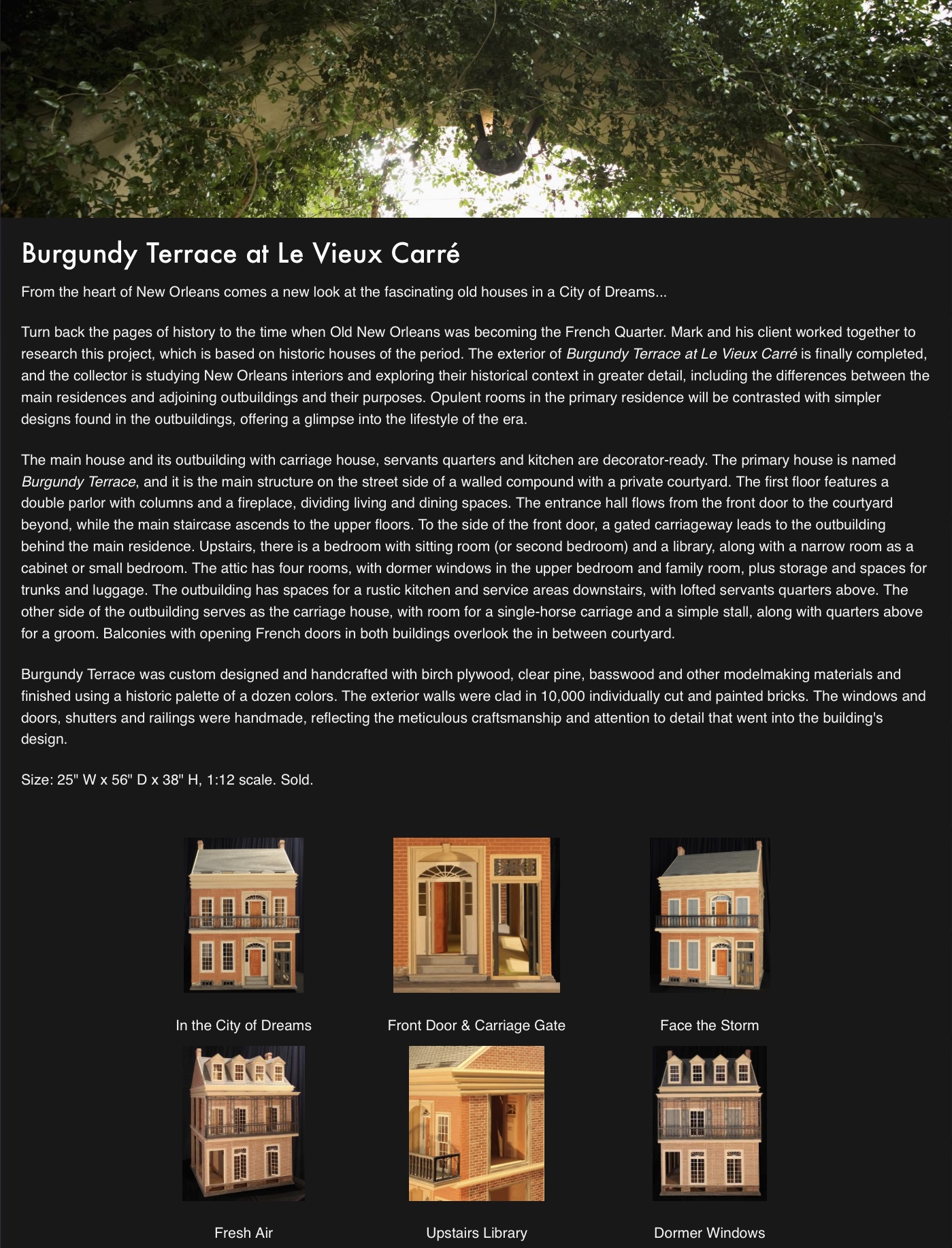 Burgundy Terrace 
at Le Vieux Carré — 2023-25