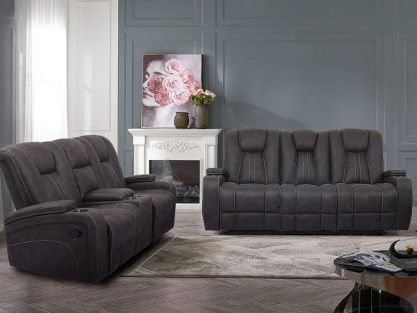 9990 Espresso Sofa and Loveseats SET
