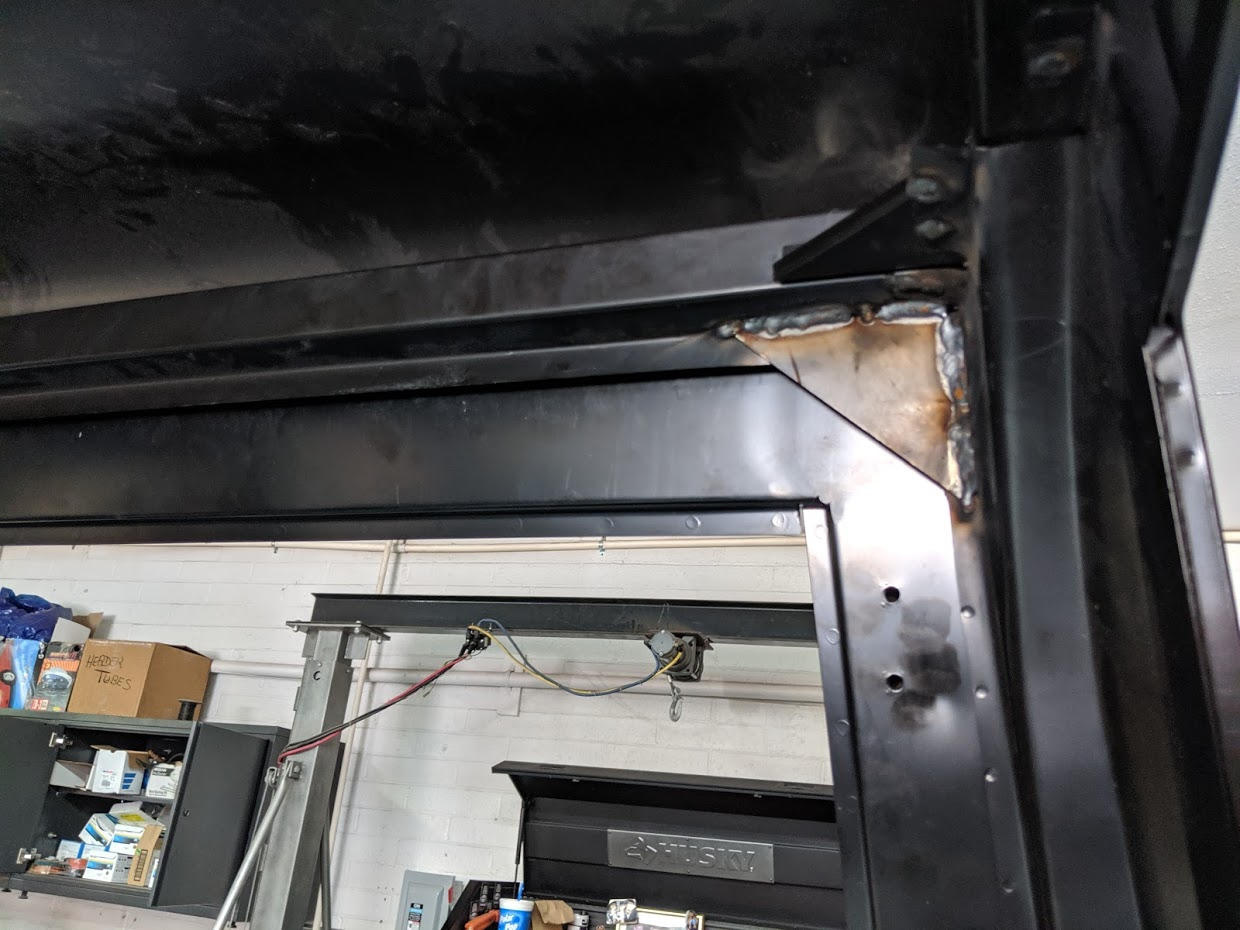 CORNER BRACES FOR SUPPORT ADDED