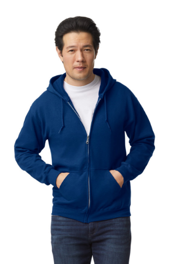 SUDADERA CON CIERRE Y CAPUCHO ADULTO