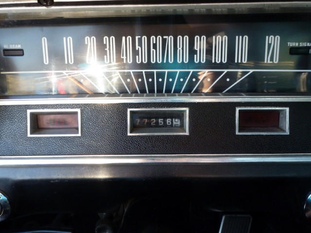 Nice instrument panel, low miles.