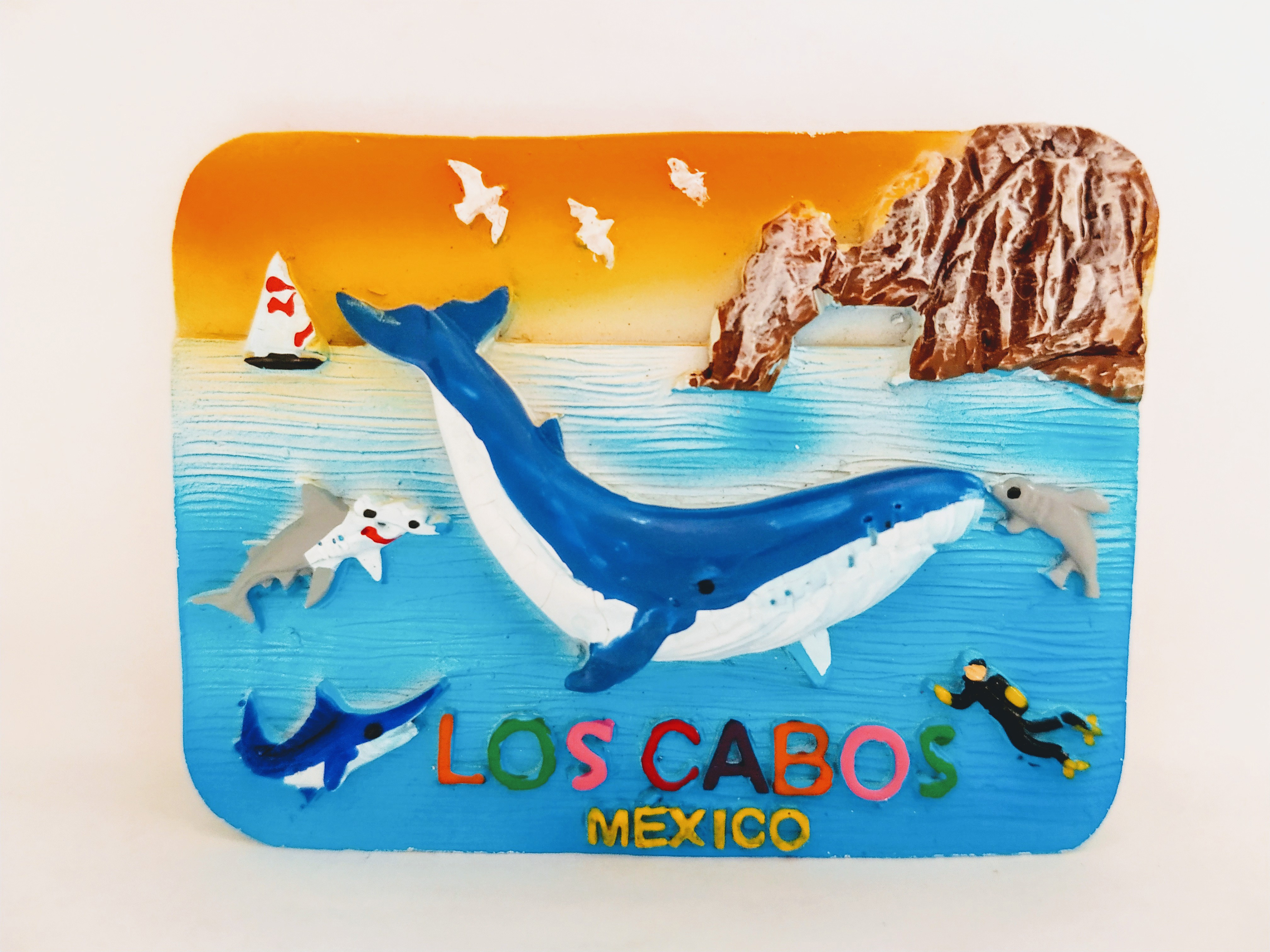 IMÁN DE RESINA
LOS CABOS
 PINTADO A MANO
8cm Ancho
6cm Alto