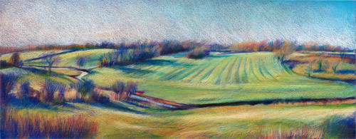 Wheelock View 
(Coloured Pencil 45cm x 18cm)