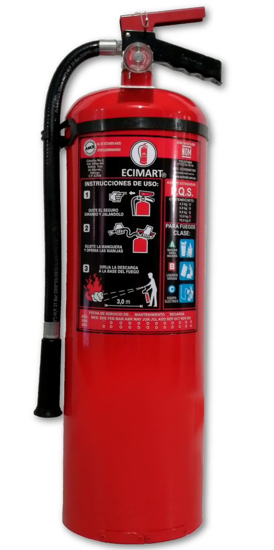 MANTTO. Y RECARGA EXT. 
PQS 12 KG.