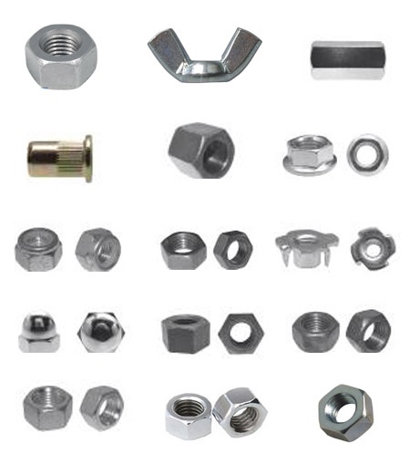 Variedad de tuercas