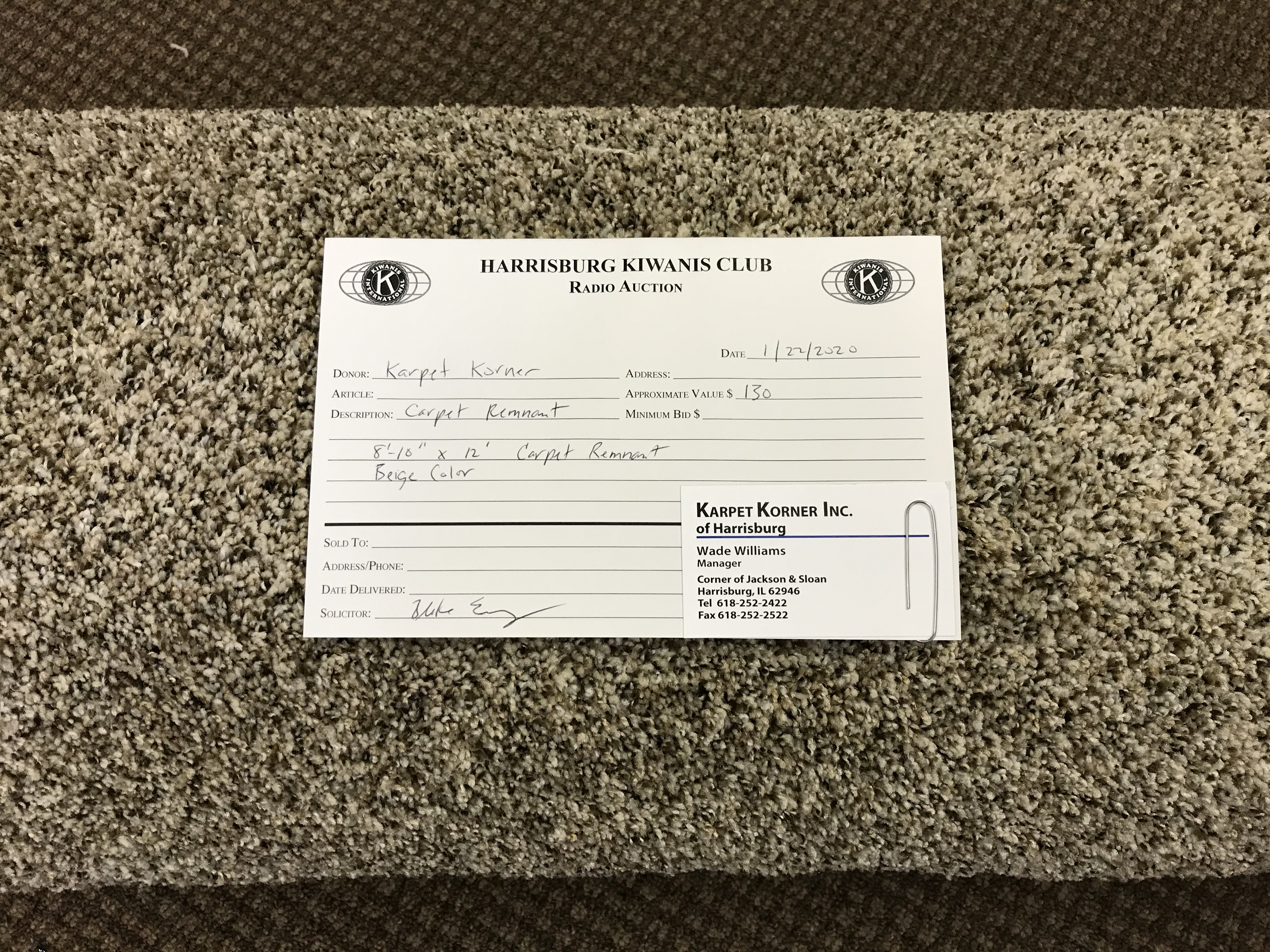 Harrisburg Township Park District Radio Auction