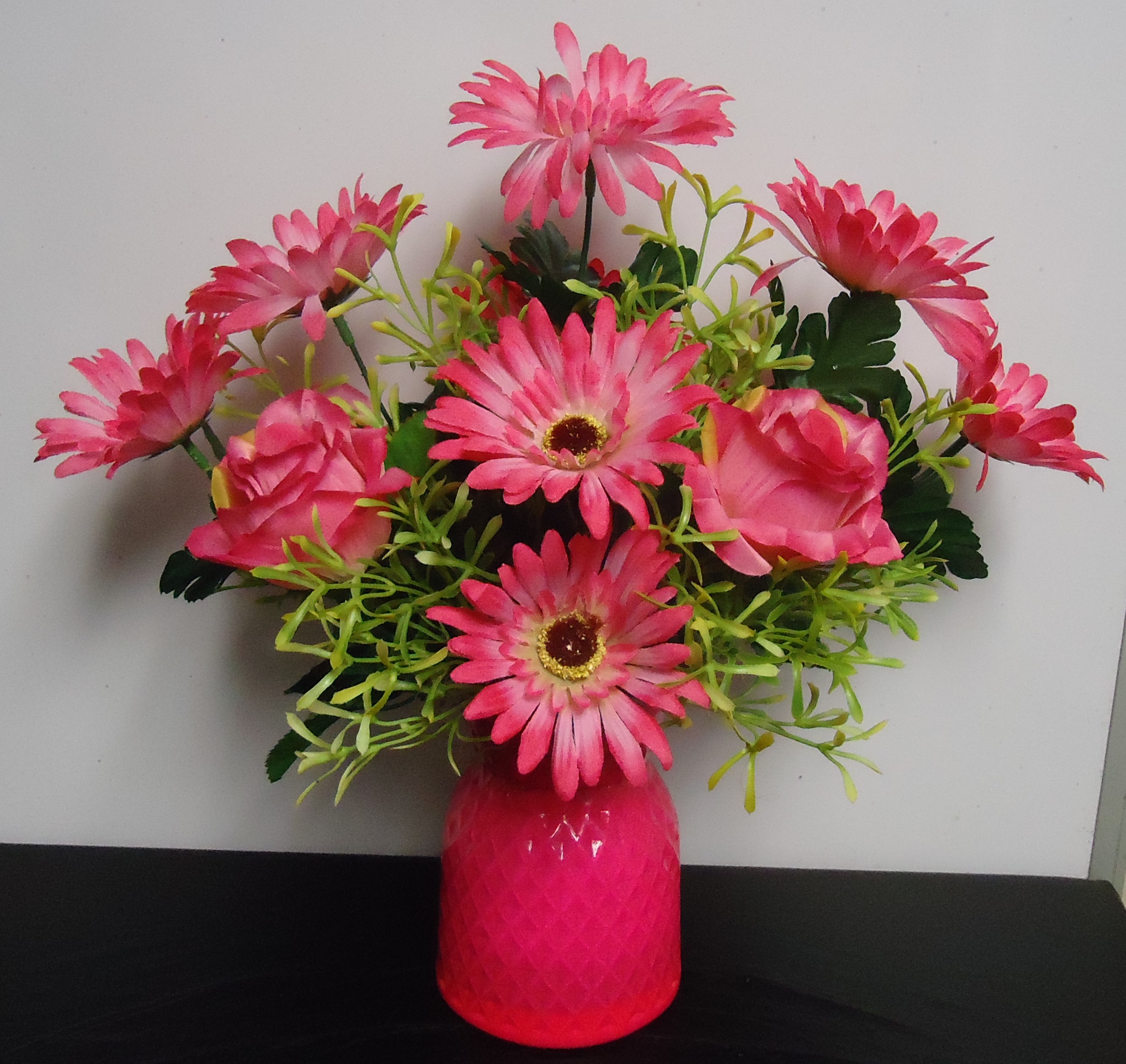 (2) "Silk" Daisy Mix Vase
(Pink & Yellow)
$30.00