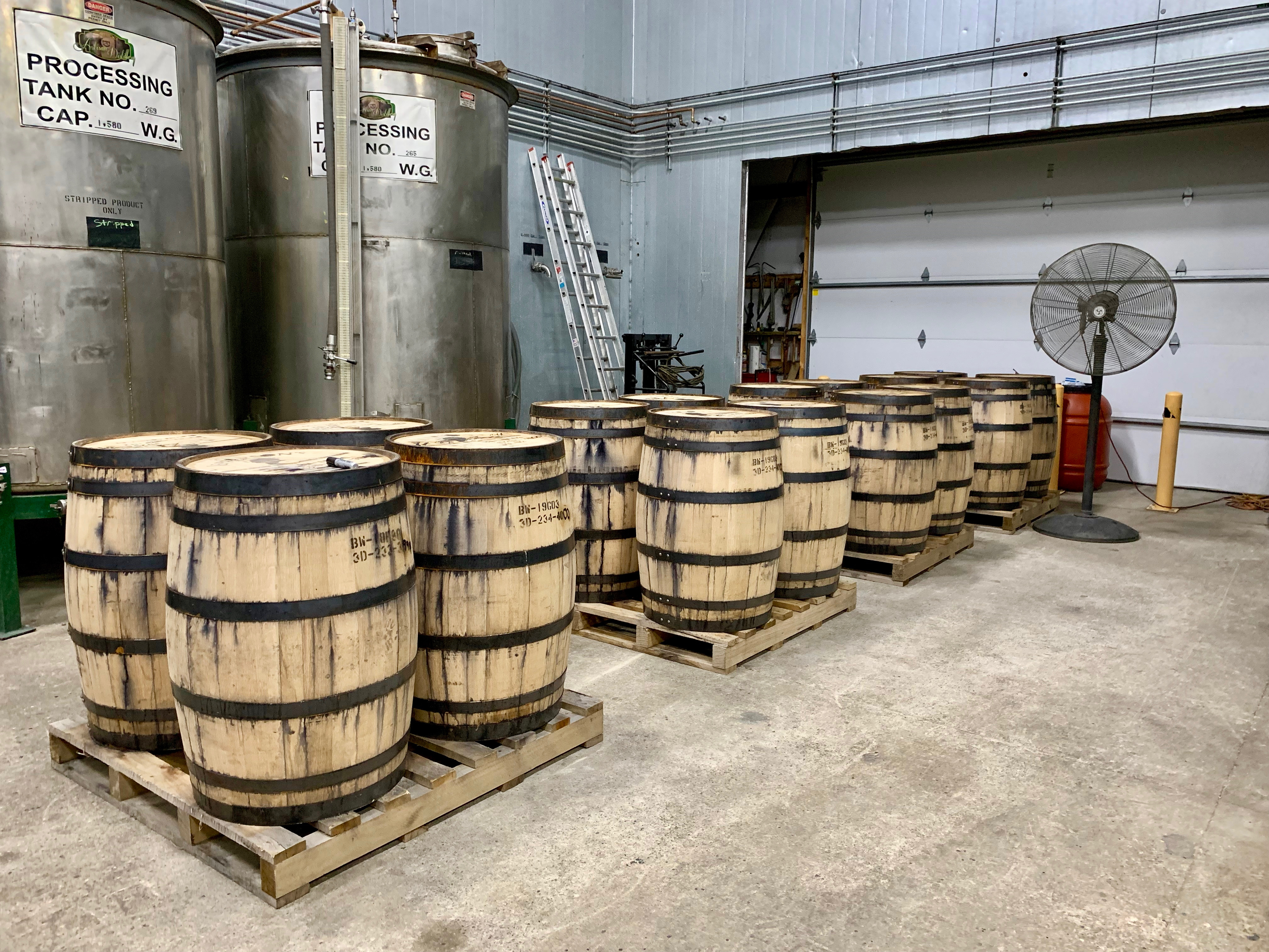 Freshly Filled Barrels - Kentucky Artisan Distillery