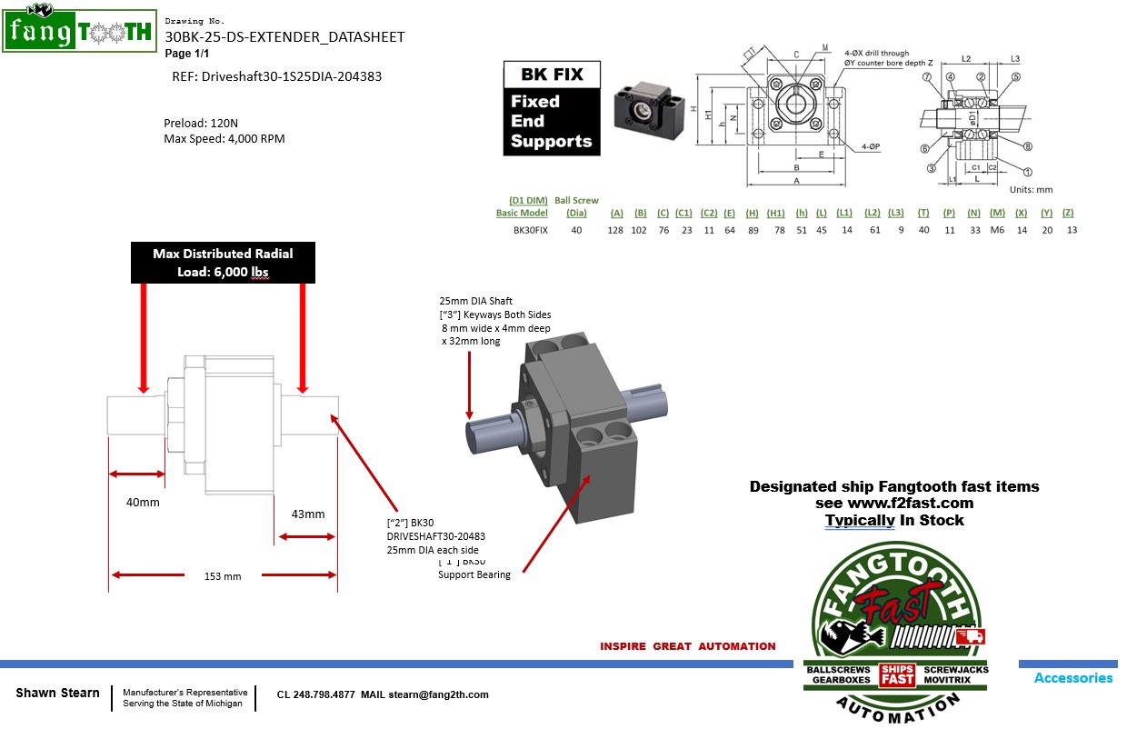 Intermediate Gearbox Driveshaft DS Extender