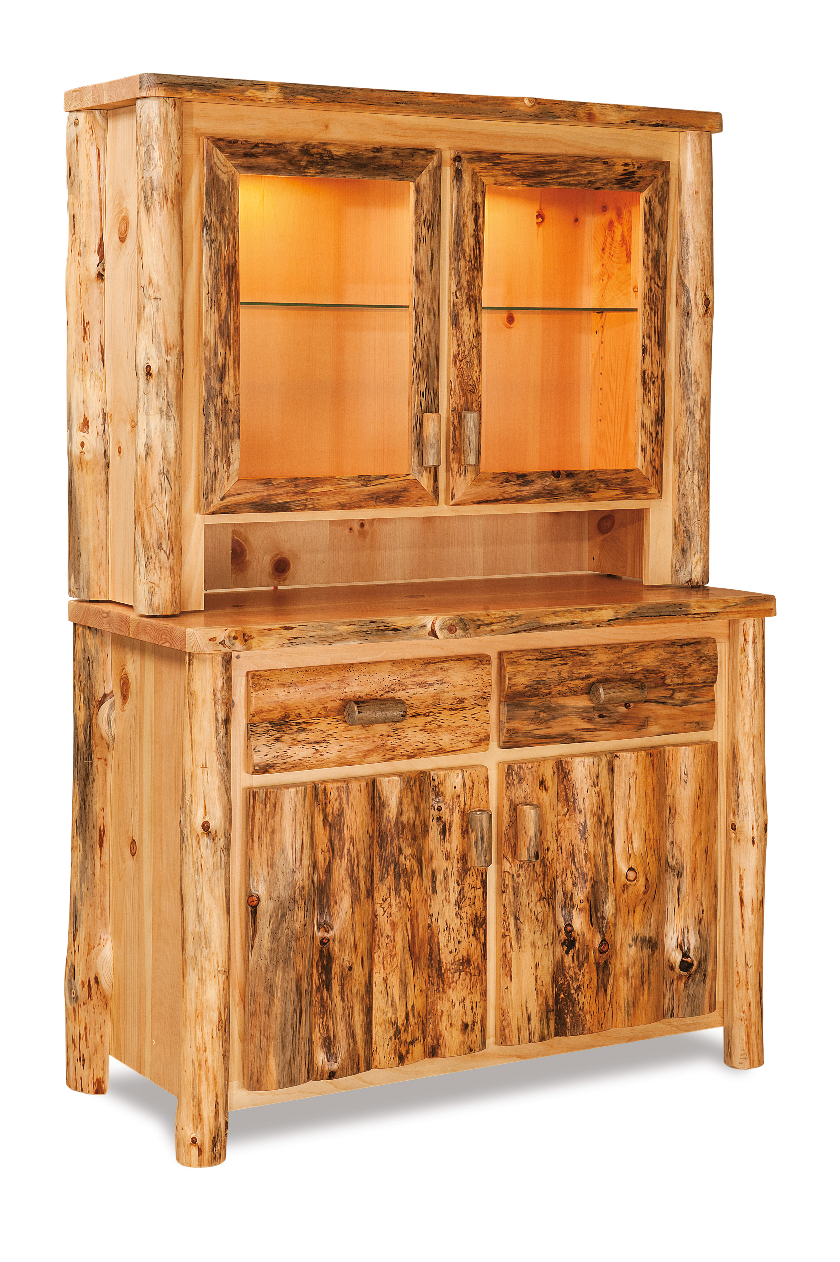 48" Hutch w/Touch Light-Aspen