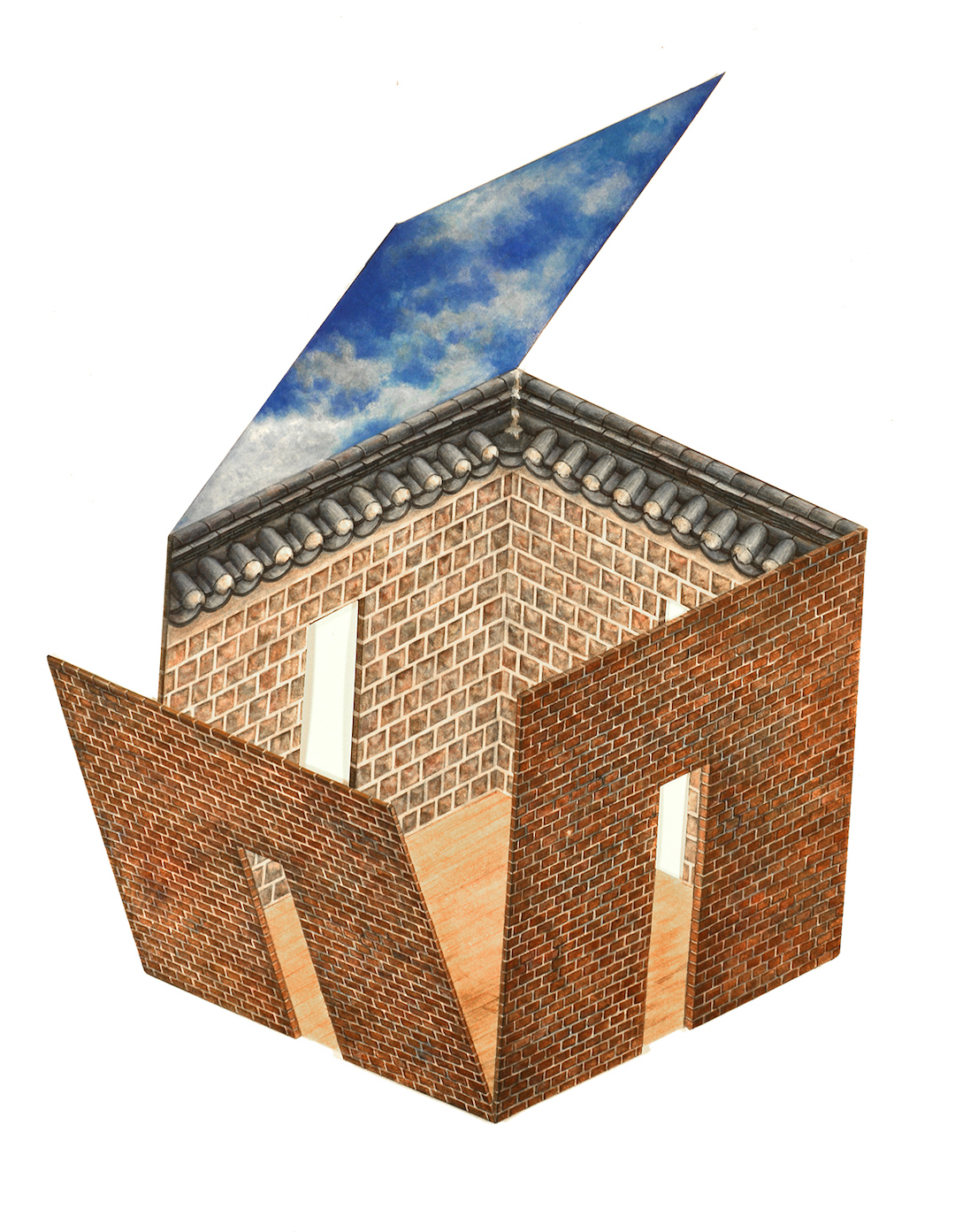 Dwelling in Brick Walls
Watercolor on Mulberry paper
24" X 24"
$290.
SOLD