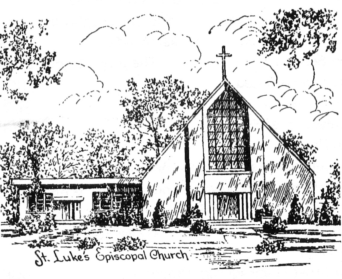 Illustration of St. Luke's by the late Anne Connolly, former parishioner and "resident artist."