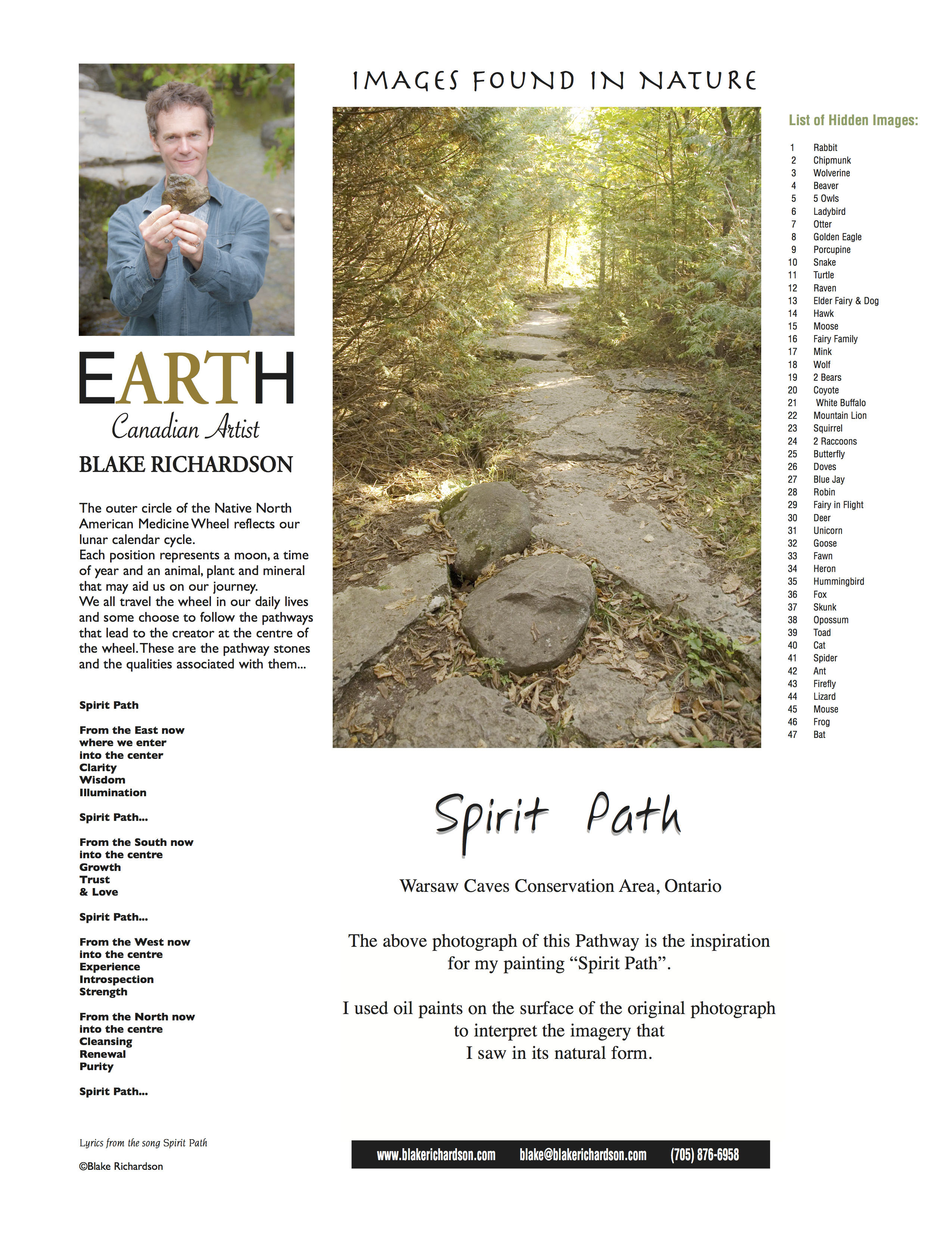Spirit Path Backing Page