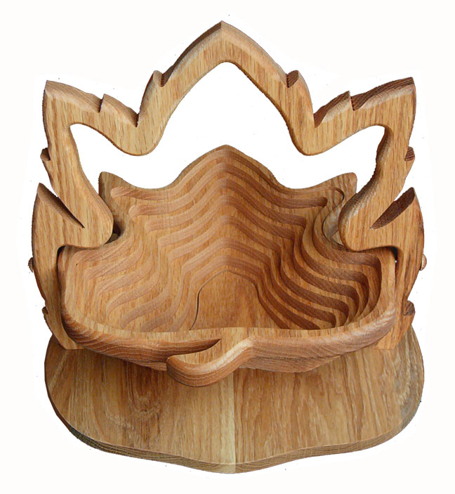 Collapsible Basket, Maple Leaf-#66