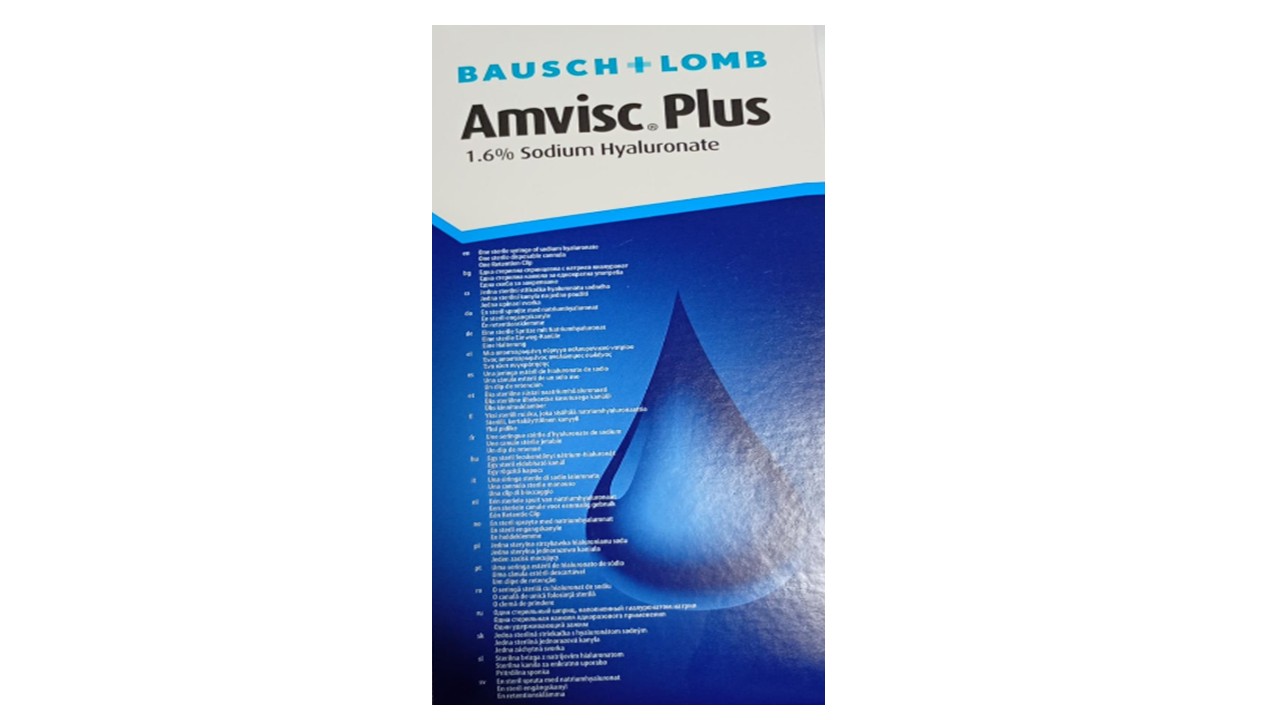 Viscoelastico AMVISC PLUS  0.8ML (1 pieza)