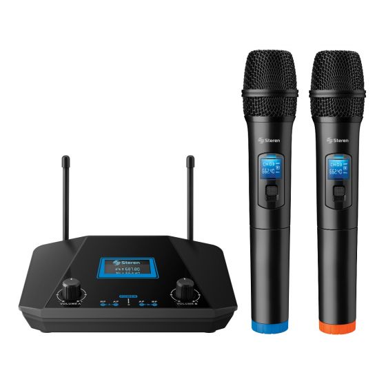 WR-809 UHF
Sistema profesional con 2 micrófonos inalámbricos UHF
La solución profesional para cantantes, oradores y conferencistas
• Alcance de hasta 100 m con excelente calidad de audio
• Recepción unidireccional
• Volumen independiente para cada micrófono
• Filtro que reduce los ruidos por el viento y la respiración
• Cada micrófono cuenta con botón para encendido, apagado y mute