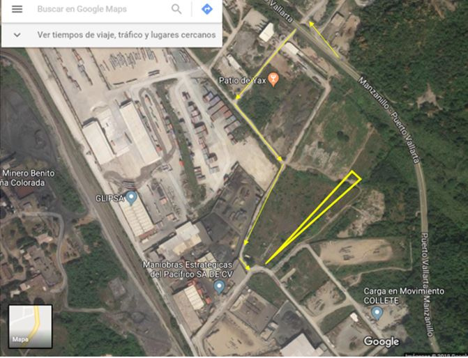 Carretera Federal Manzanillo – Puerto Vallarta, desvío hacía el basurero municipal.