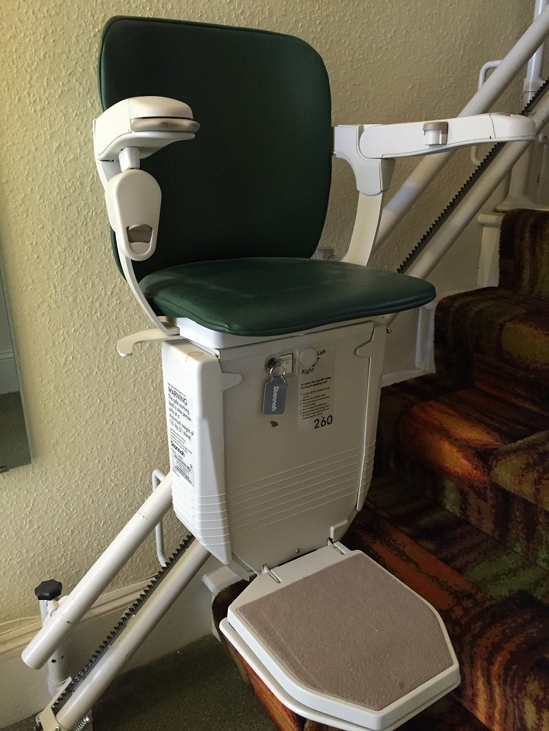 Person Using Stairlift in Their Home