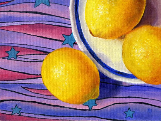 Stars & Stripes ~ 6" x 8"  Oil on Canvas Panel