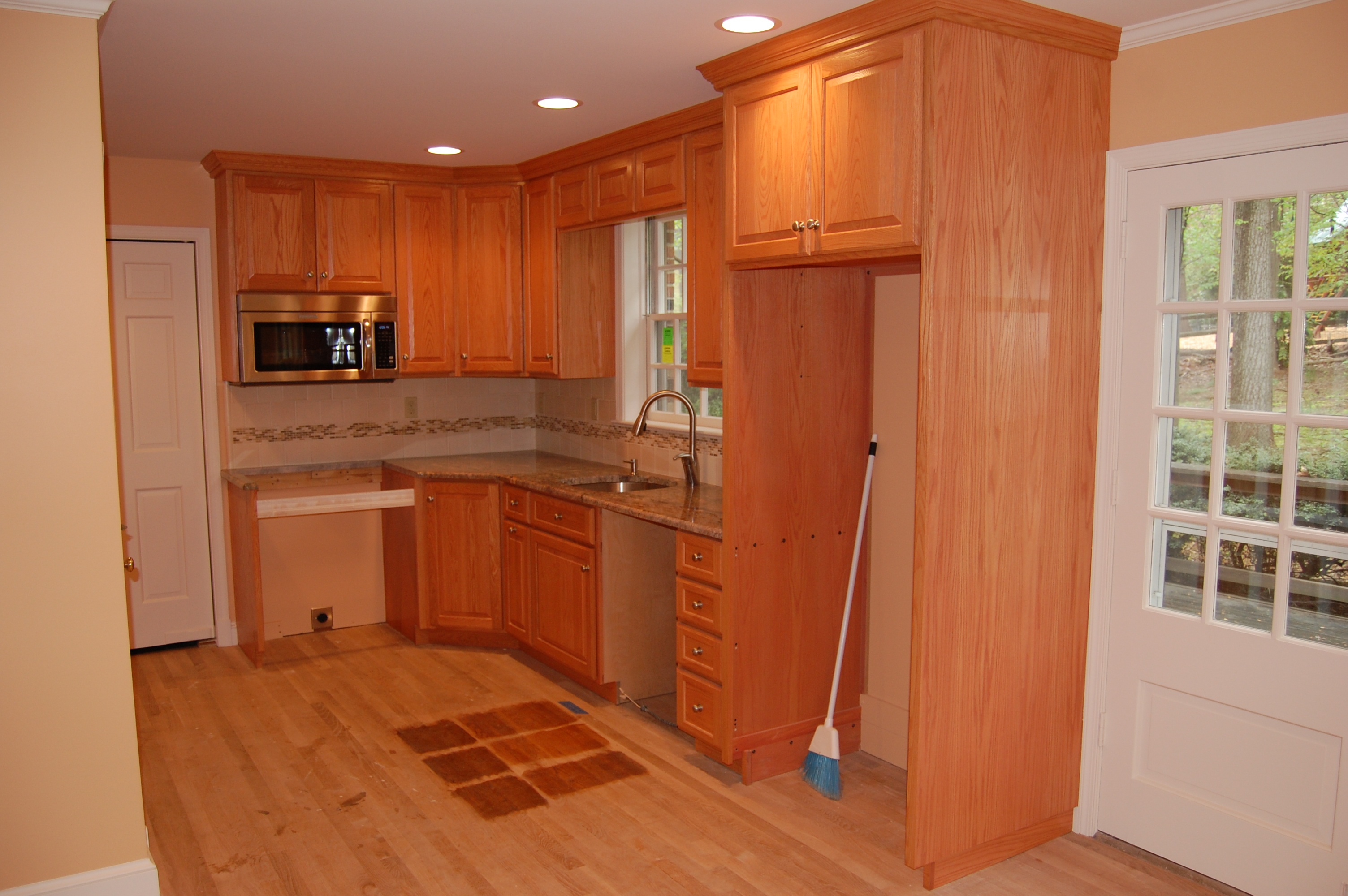 kitchen remodel during A