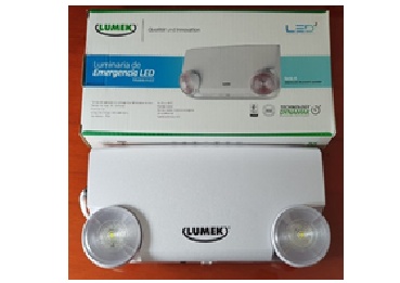 Luminaria Emergencia Led 2X1W
120-240V Lumek  serie A modelo
ALE 2    Cod-15400

