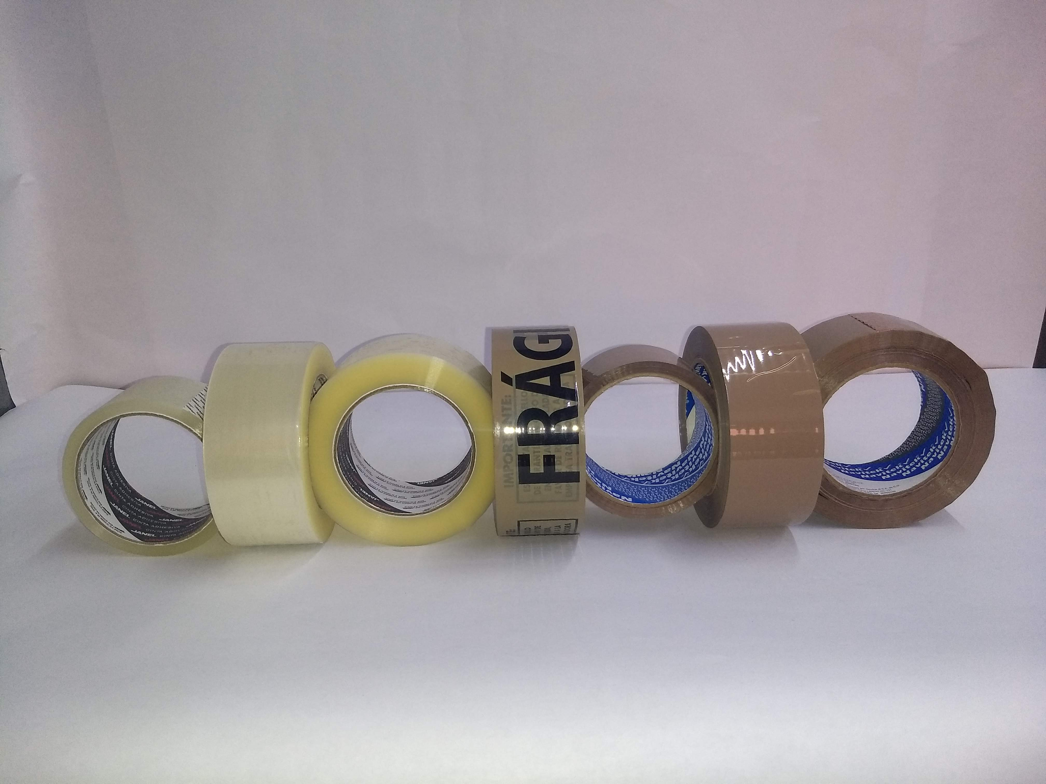 Cinta adhesiva
Cinta transparente 50m
Cinta transparente 150m
Cinta canela 50m
Cinta canela150m
Cinta rotulada "FRÁGIL" 150m