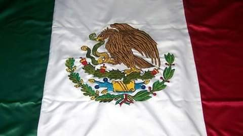 Bandera bordada a color