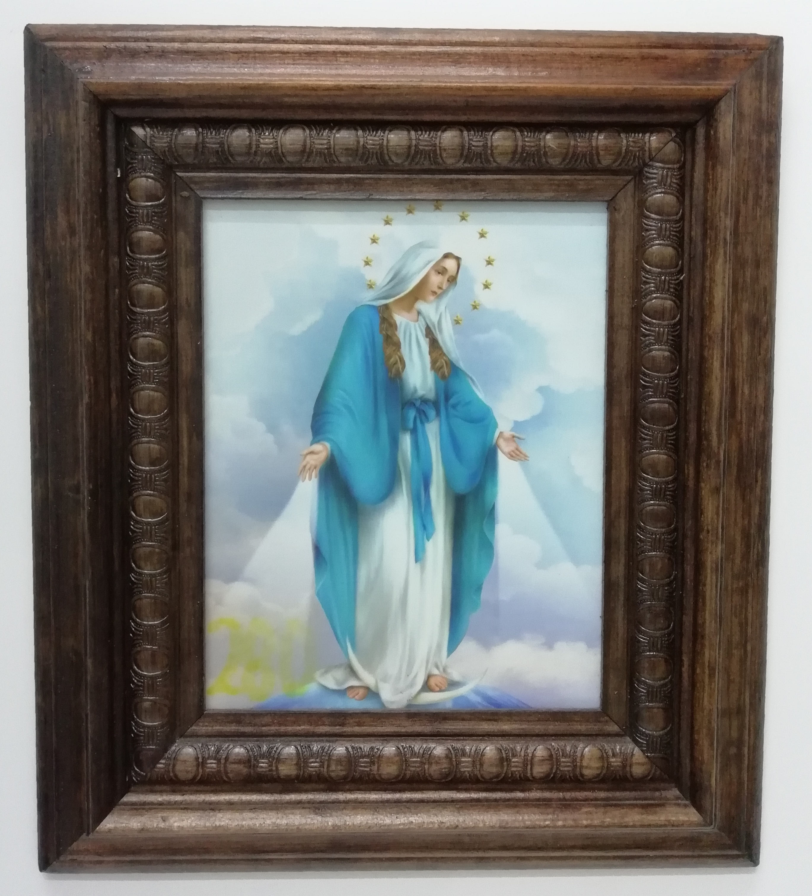 MEDALLA MILAGROSA
litografia en marco de madera de pino color caoba 20cm x 25cm - 30cm x 40cm - 40cm x 50cm - 50cm x 70cm

preguntar por existencias.