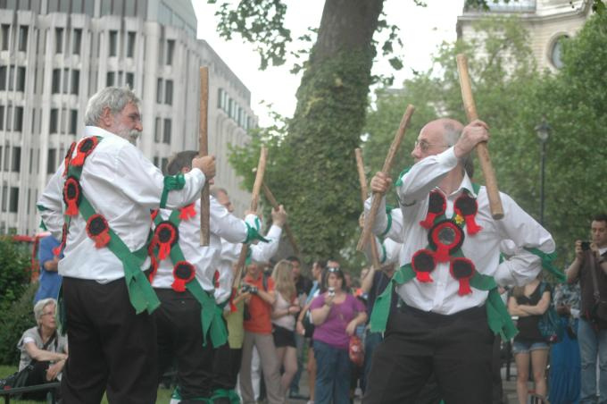 Greensleeves outside Westminster Abbey
