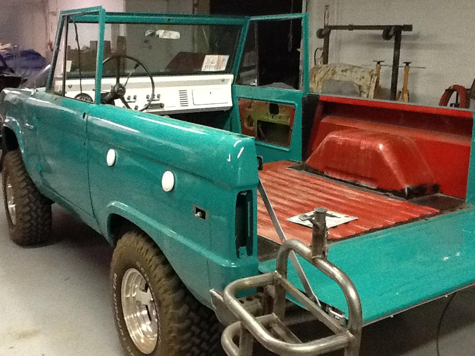Use to be red, factory color was another shade of green