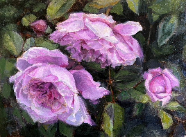 Gomes, Blooming, 9x10 Oil