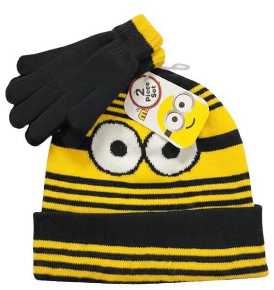 NOFC3330ST
MINNION TODDLER HAT AND GLOVE SET 
794434462410
96 CS/PACK