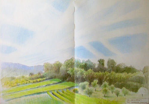 View from the Terrace at Couguieux