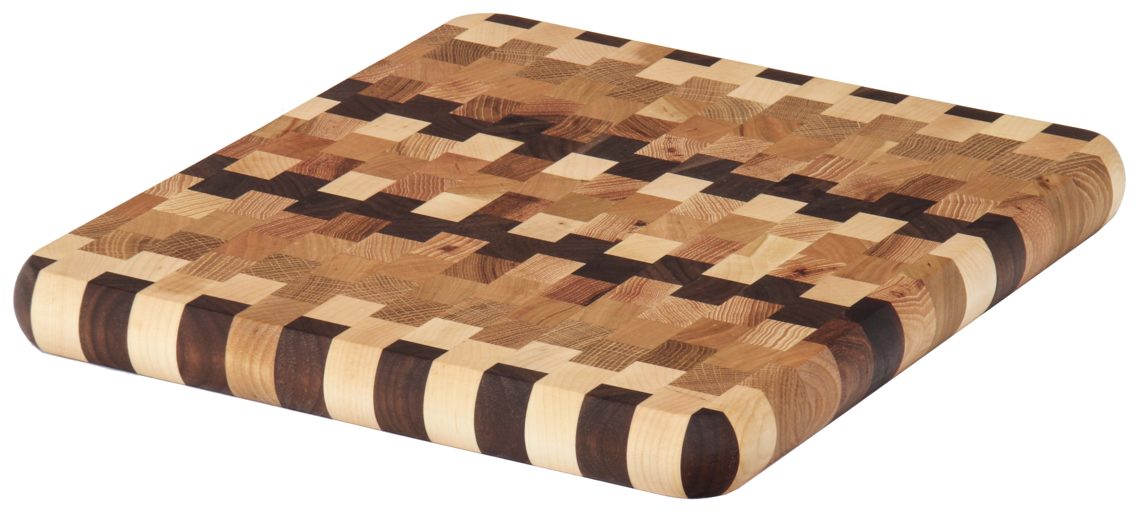 End Grain Checked Cutting Board-#66