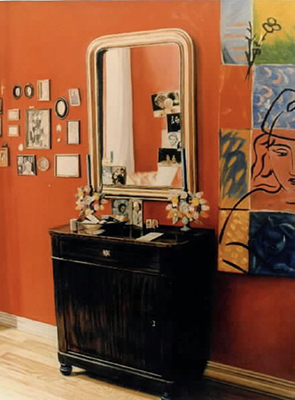 Painting of a vanity