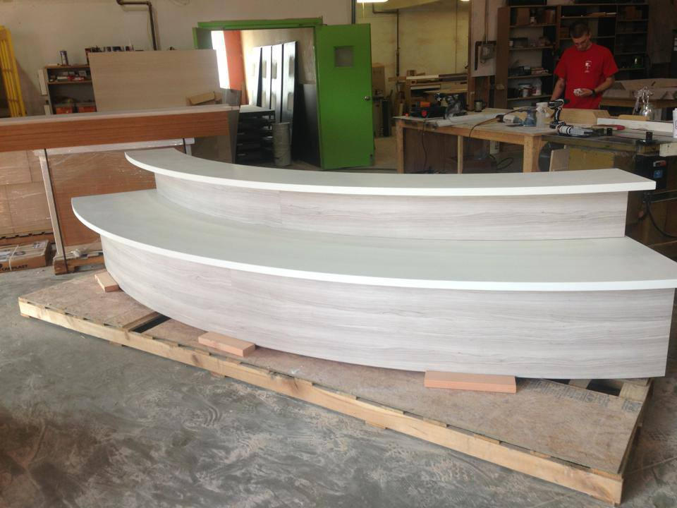 Curved Floor Display