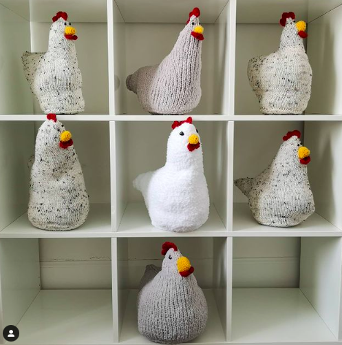 Knitted Hens